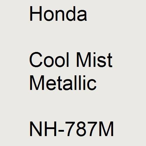 Honda, Cool Mist Metallic, NH-787M.